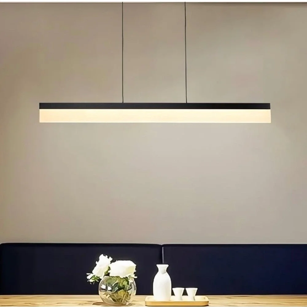 NEW Tubicen Black‎ Modern LED Pendant Light Dimmable Adjustable Height